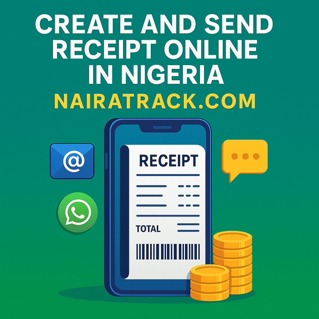 Create and Send Receipt Online in Nigeria Free