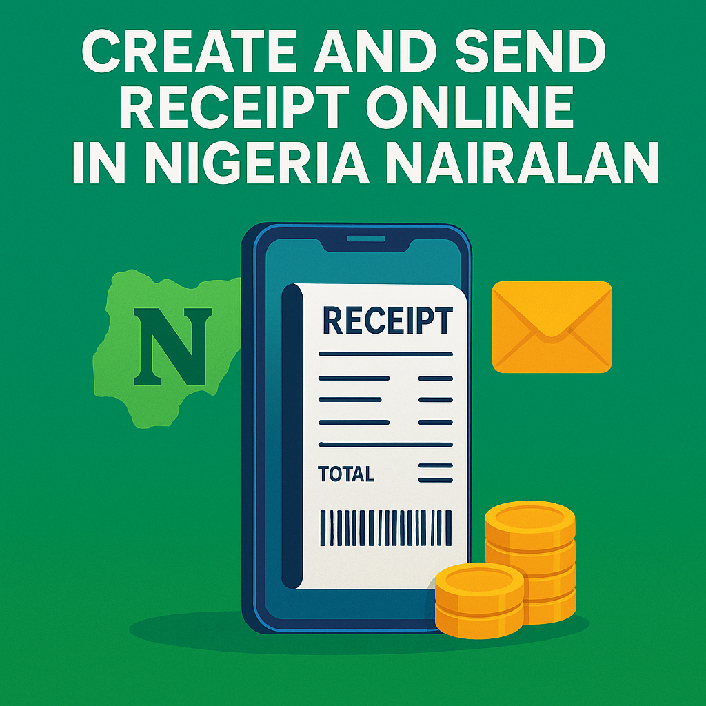 Create and Send Receipt Online in Nigeria Nairaland