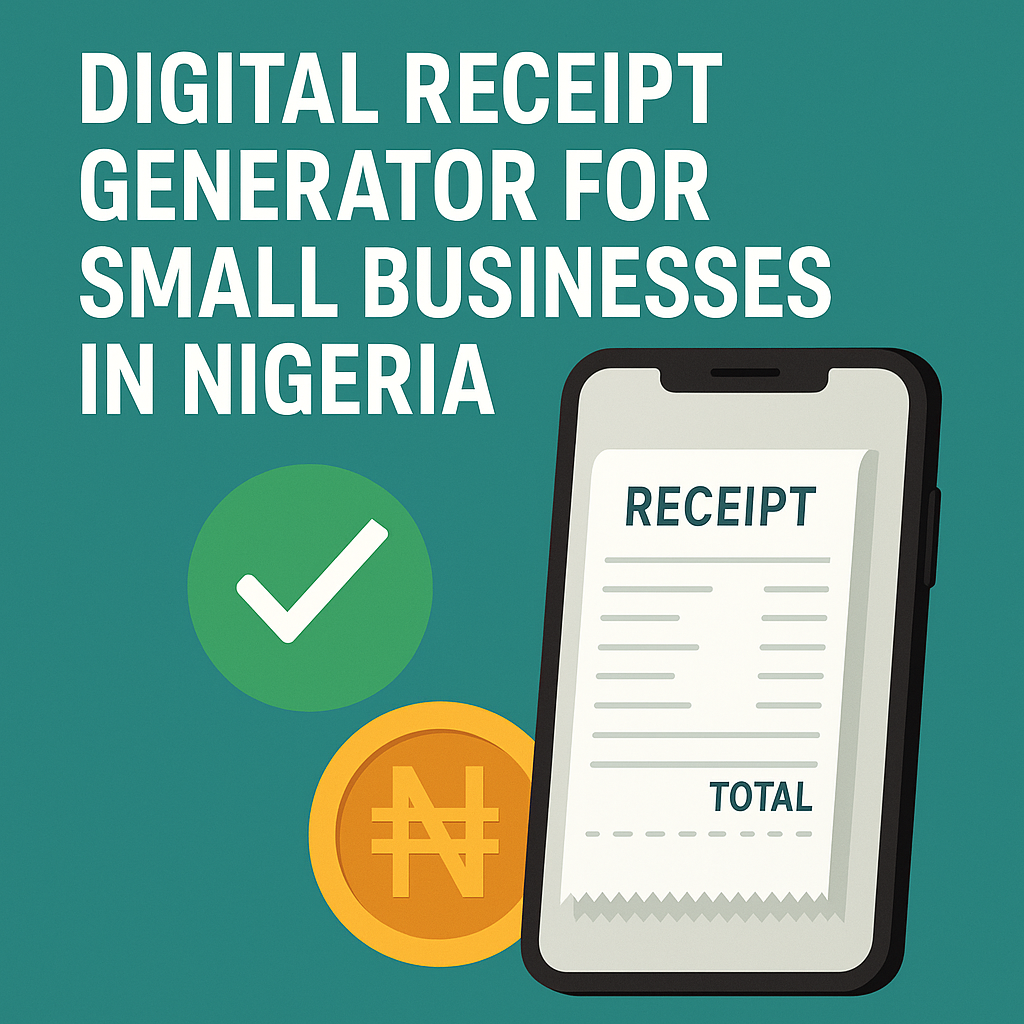 Digital Receipt Generator for Small Businesses in Nigeria