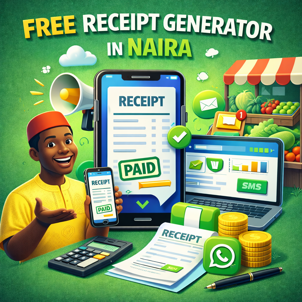 Free Receipt Generator in Naira for Nigerian Vendors