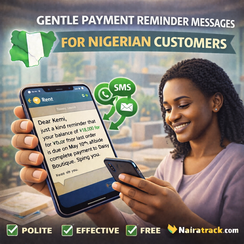 Gentle Payment Reminder Messages for Nigerian Customers