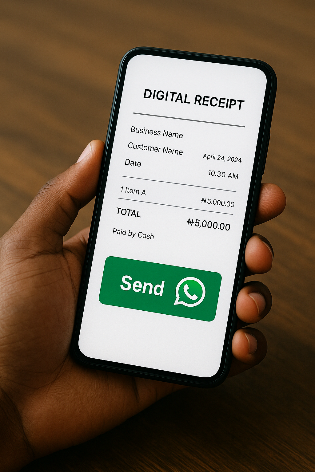 How To Send Receipts via WhatsApp in Lagos