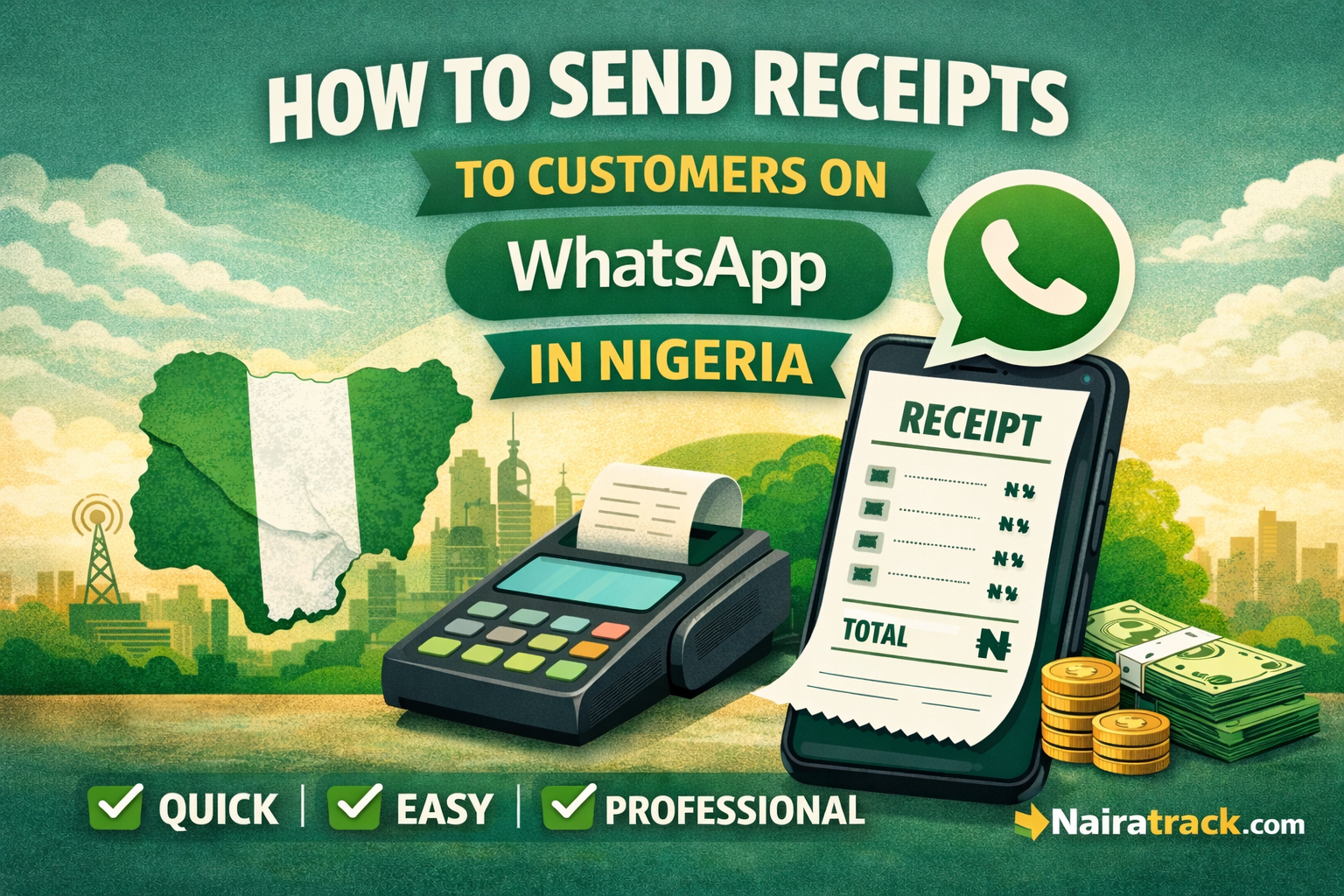 How to Send Receipts to Customers on WhatsApp in Nigeria