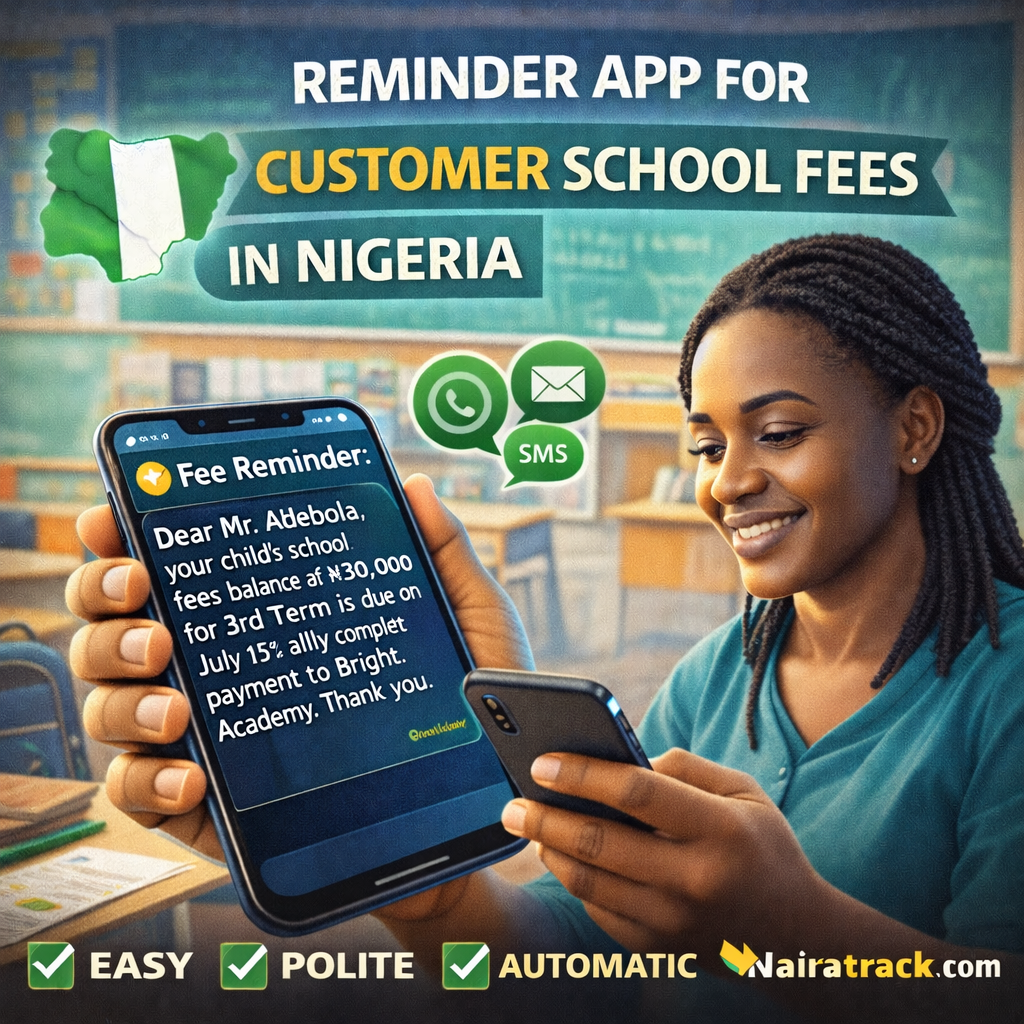 Reminder App for Customer School Fees in Nigeria